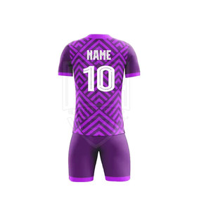 Kit d'uniforme de football personnalisable de haute qualité séchage rapide Polyester Logo de l'équipe impression vert adultes enfants formation comprend le nom - Product Image 4