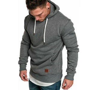 Sweat à capuche décontracté pour homme, style streetwear d'hiver, coupe ample, avec poche, polyester/coton - Product Image 2