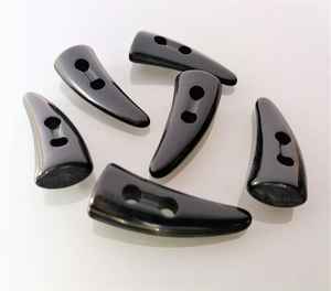 Vente en gros de haute qualité en véritable corne de buffle boutons à bascule en dentelle polie décoration pour jeans manteau vêtements - Product Image 2