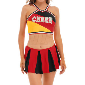 Uniforme de cheerleading scolaire avec ensemble assorti pour les soirées de jeu, les sports, les spectacles et les entraînements - Product Image 5