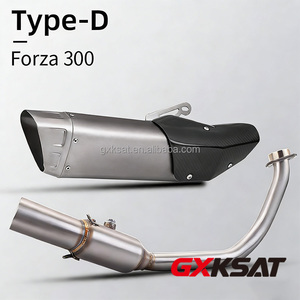 ท่อหน้าสแตนเลส GXKSAT และท่อไอเสีย<span class=keywords><strong>แบ</strong></span>บสวม M12 สำหรับ <span class=keywords><strong>Forza300</strong></span> 350 ระบบอัพเกรดสมรรถนะ - Product Image 4