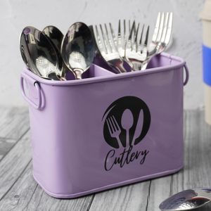 Porte-couverts en fer de qualité supérieure avec sculptures classiques, parfait pour les repas et l'organisation de la cuisine à domicile lors d'événements - Product Image 5