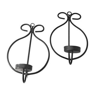 Candelero de Metal de hierro de la mejor calidad, candelabros de pared para interiores y exteriores, decoración del hogar, portavelas para Navidad, otras ocasiones - Product Image 1