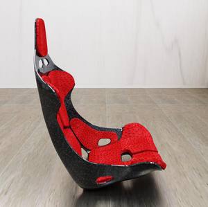 Sièges de course pour voiture sport de haute qualité, ergonomiques, en tissu et cuir PU, style Recaro, en fibre de carbone premium, ajustement universel - Product Image 1