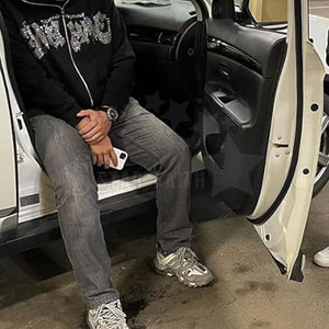 Sudadera con Capucha para Hombre, Estilo Hip Hop Casual, con Lavado Ácido, Pedrería y Detalles con Estampado de Diamantes, para Invierno - Product Image 4