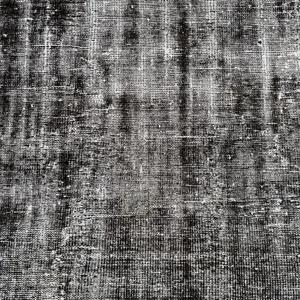 Alfombra de 6.3x8.6 pies, Alfombra Vintage, Alfombra Turca de Lana Negra con Diseño de Puntos - Product Image 3