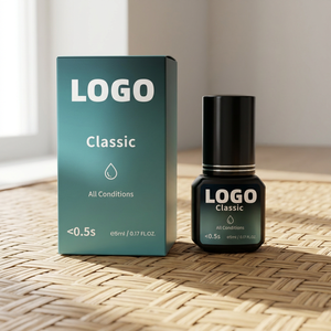 Pegamento Coreano Vegano para Extensiones de Pestañas, de Secado Rápido, Libre de Hidroquinona, Resistente al Agua y al Aceite, para Todas las Condiciones - Product Image 1