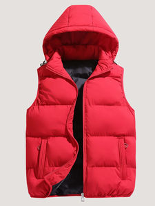 Veste matelassée personnalisée de haute qualité pour hommes grande taille OEM Gilet matelassé sans manches à fermeture éclair pour hommes - Product Image 5