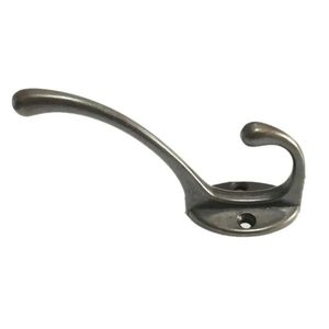 Wall-Mounted Durable Metal <b>Hook</b> Organizer for Keys Coats Hats <b>Towels</b> Diamond <b>Black</b> Finish for Bathroom Mining Utility Storage - Product Image 2