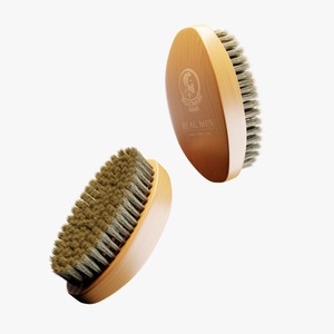 Vente en gros de peignes professionnels pour barbe et moustache de milliardaire 360 brosse ronde en bambou pour hommes - Product Image 1
