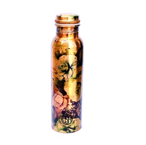 Customized Antique <b>Copper</b> Ayurveda Water <b>Bottle</b> Floral Printed Best Decorative Stylish Metal Drinking <b>copper</b> <b>bottles</b> <b>Bottle</b> - Product Image 5