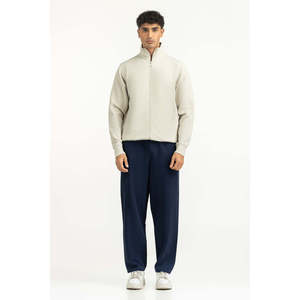 เสื้อคอปกแบบสบายๆ ถักนิตติ้ง ซิปหน้า รุ่น MN-KNZ-WS25-003 B สำหรับฤดูใบไม้ร่วง ทรงปกติ - Product Image 6