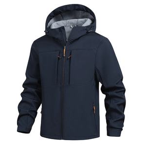 Chaqueta Softshell con Capucha para Hombre, Impermeable, Ligera, Aislante, Cortavientos, Forrada de Polar, Chaqueta Impermeable para Senderismo y Camping 2026 - Product Image 3