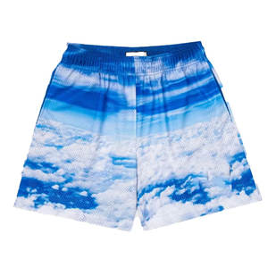 Pantalones Cortos Vaqueros Holgados de Mezclilla Gruesa 100% Algodón con Estampado Floral de Moda Urbana Personalizados 2024 para Hombre, Cintura Elástica, Ajuste Holgado, Transpirables - Product Image 5