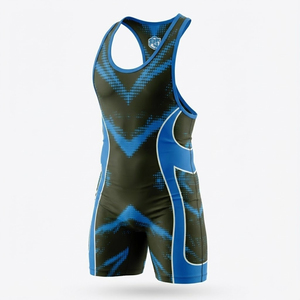 Blaze Fight Wear OEM Custom High Elastic Knitted Hombres Powerlifting Singlet Transpirable Secado rápido Ecológico Entrenamiento - Product Image 1