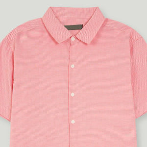 Camisa de popelina de algodón 100% con estampado de Coral informal de verano para hombre, personalizable, antiarrugas y antiencogimiento, venta al por mayor - Product Image 2