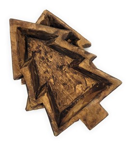 Cuencos de madera de Acacia para masa, cuencos de árbol de Navidad, granja rústica, regalo único, ganado, decoración occidental - Product Image 3