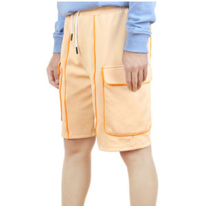 กางเกงขาสั้นออกกำลังกายสำหรับผู้ชายปรับแต่งได้ลายพื้นสไตล์ลำลอง - Product Image 3