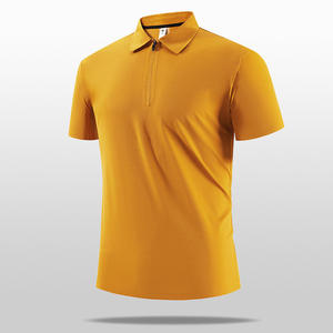 Polo Homme Taille Plus Couleur Unie 95% Coton 5% Spandex 220 Gsm 2X2 Côtes 2 Boutons Fente Tapping Respirant Décontracté - Product Image 3