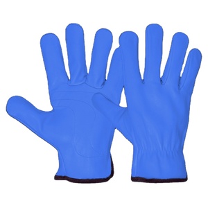 Heavy-Duty Goat Grain Leather <b>Driver</b> <b>Gloves</b> Adjustable Wristlet Anti-Slip CE Certified Soft Comfortable Safety <b>Gloves</b> - Product Image 5