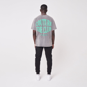 เสื้อคอกลมสำหรับผู้ชายเสื้อยืดพิมพ์ลายพัฟสำหรับผู้ชายงานตามสั่ง - Product Image 4