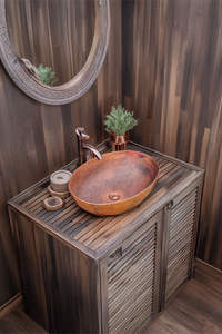 Grandes lavabos decorativos de cobre, perfectos para jardines exteriores, fuentes de agua o proyectos de paisajismo de estilo tradicional. - Product Image 3