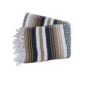 Manta de lana falsa natural de lujo tejida personalizada elegante estilo mexicano suave al mejor precio - Product Image 2