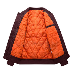Blouson aviateur en toile respirante et élégante de qualité supérieure pour hommes, léger et imperméable, à col montant-Produit d'hiver le plus vendu - Product Image 3
