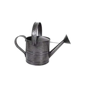 Arrosoir en métal durable avec revêtement en poudre, avec poignée, design incurvé et bec long pour petites plantes en pot (noir) - Product Image 5