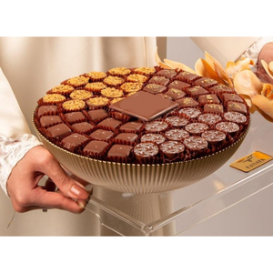 Vaisselle en métal doré de créateur unique Bol de service sucré pour le chocolat Bol de restauration pour les mariages Bol en métal pour plateaux de chocolat - Product Image 4