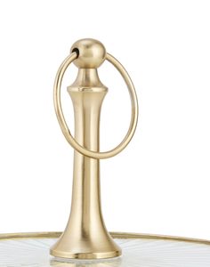 Gold Plated Brass Cake <b>Cupcake</b> <b>Stand</b> with Glass Plates Decorative Tableware Centerpiece for Wedding Parties and Home Decoration - Product Image 5