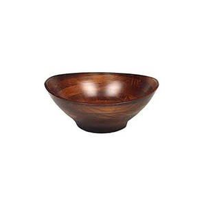 Bol à soupe artisanal en bois récipient à soupe maison vaisselle servant matériau naturel forme ronde moderne nouveauté bol japonais - Product Image 4