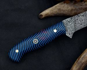 Cuchillo de cocina hecho a mano de acero de Damasco personalizado - Product Image 6