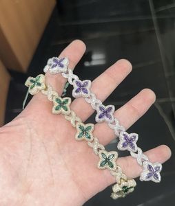 Wholesale Luxury Cuban <b>Bracelet</b> VVS Moissanite Lab Grown Diamond Quartz Custom Made Iced Pointer Stainless Steel Strap <b>Watches</b> - Product Image 3