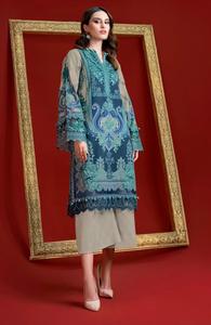 Algodón puro Impreso con trabajo bordado Colección de trajes de verano paquistaní Mal Dupatta - Product Image 2