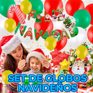 Complete Set of Disposable Christmas <b>Balloons</b> for Festive <b>Decoration</b> - Product Image 2