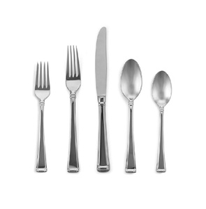 Ensemble d'argenterie en acier inoxydable Ensemble de couverts et de couverts de qualité supérieure hautement polis Cuillère fourchette et couteau personnalisés Ensemble de 5 couverts - Product Image 1
