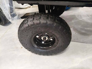 Nouvelles roues de brouette gonflables en caoutchouc 410/350-4 avec roulements à billes, clips et grand motif floral pour chariot à main - Product Image 2