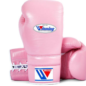 Pink Red Customizable High Quality <b>Moisture</b> Wicking Hook Loop Closure Boxing <b>Gloves</b> Genuine/Artificial Leather Wholesale Price - Product Image 4