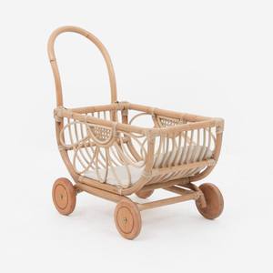 Jouets pour enfants wagon promenade chariot rotin poupée landau gros poussettes pour bébés poupées fabriquées au Vietnam - Product Image 1