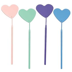 กระจกขนตาสแตนเลสทรงสี่เหลี่ยมผีเสื้อสีชมพูทองเครื่องมือตรวจสอบขนตาแบบไม่มีพลาสติก - Product Image 1