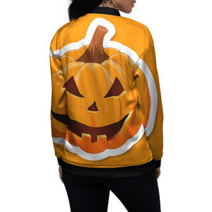 เสื้อแจ็คเก็ตบอมเบอร์ผ้าซาตินพิมพ์ลายสำหรับผู้หญิง - ดีไซน์ปรับแต่งได้ คุณภาพสูง ลดราคา - Product Image 5