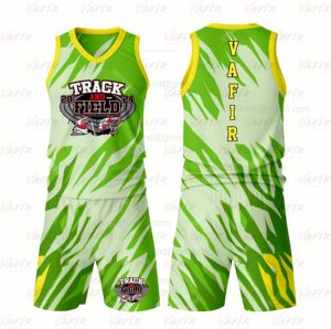 Ensemble d'uniformes d'athlétisme 100% polyester personnalisés unisexe Uniforme de piste de marathon sublimé à séchage rapide pour les sports d'été - Product Image 2