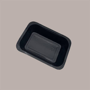 75 Pcs Black PET Coated Rectangular Paper Food Tray 194x137H45mm 770ml Durable Eco-Friendly <b>Packaging</b> <b>Materials</b> - Product Image 3