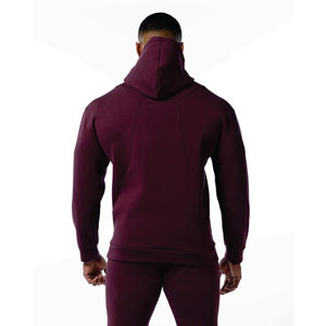 Sweat à capuche uni lourd Sweat à capuche à double fermeture éclair 430 Gsm Fleece Boxy Fit Sweat à capuche zippé surdimensionné - Product Image 3