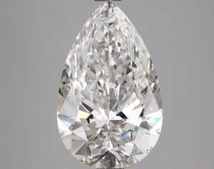 Lab Grown E Color VVS2 Fancy Pear Brilliant Cut Diamond Certified GIA for Solitaire Ring Jewelry - Product Image 2