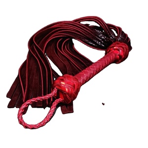 แส้หนังทำมือแบบกำหนดเอง รุ่นใหม่ล่าสุด อุปกรณ์บอนด์เดจสำหรับผู้ใหญ่ มาตรฐานสากล พร้อมกระเป๋า - Product Image 5