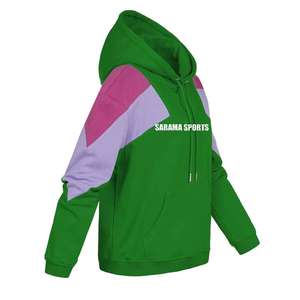 Sweat-shirt à capuche en tricot vintage à manches régulières épaisses, décontracté, tendance, surdimensionné, motif de basket-ball, à capuche, automne, brodé - Product Image 3