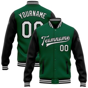 Vente en gros dans l'industrie directe de bombardiers décontractés hiver personnalisés gris marine-Texas Orange veste bicolore Varsity Letterman - Product Image 5