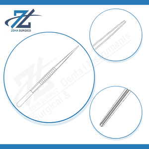 Pince à dissection DeBakey 180mm, mâchoires droites et traumatiques de 2mm, instrument de préhension des tissus vasculaires, inoxydable de qualité chirurgicale - Product Image 4